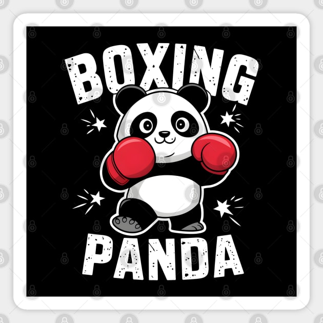 Boxing Panda – Cute Funny Panda Boxer Magnet by MakerMind8.2